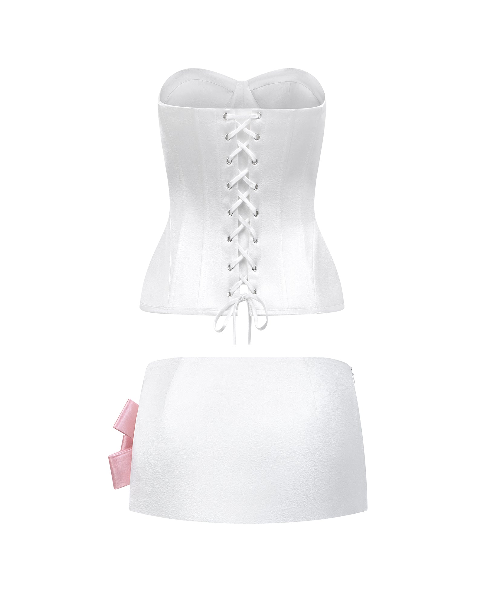 Vivienne Corset Set Cream White