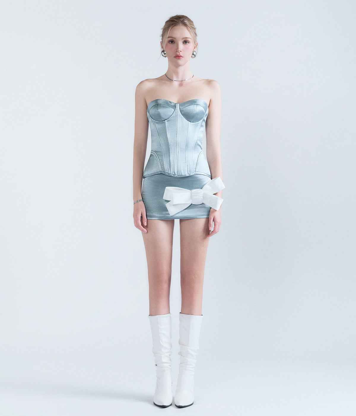 Vivienne Corset Set Ice Blue