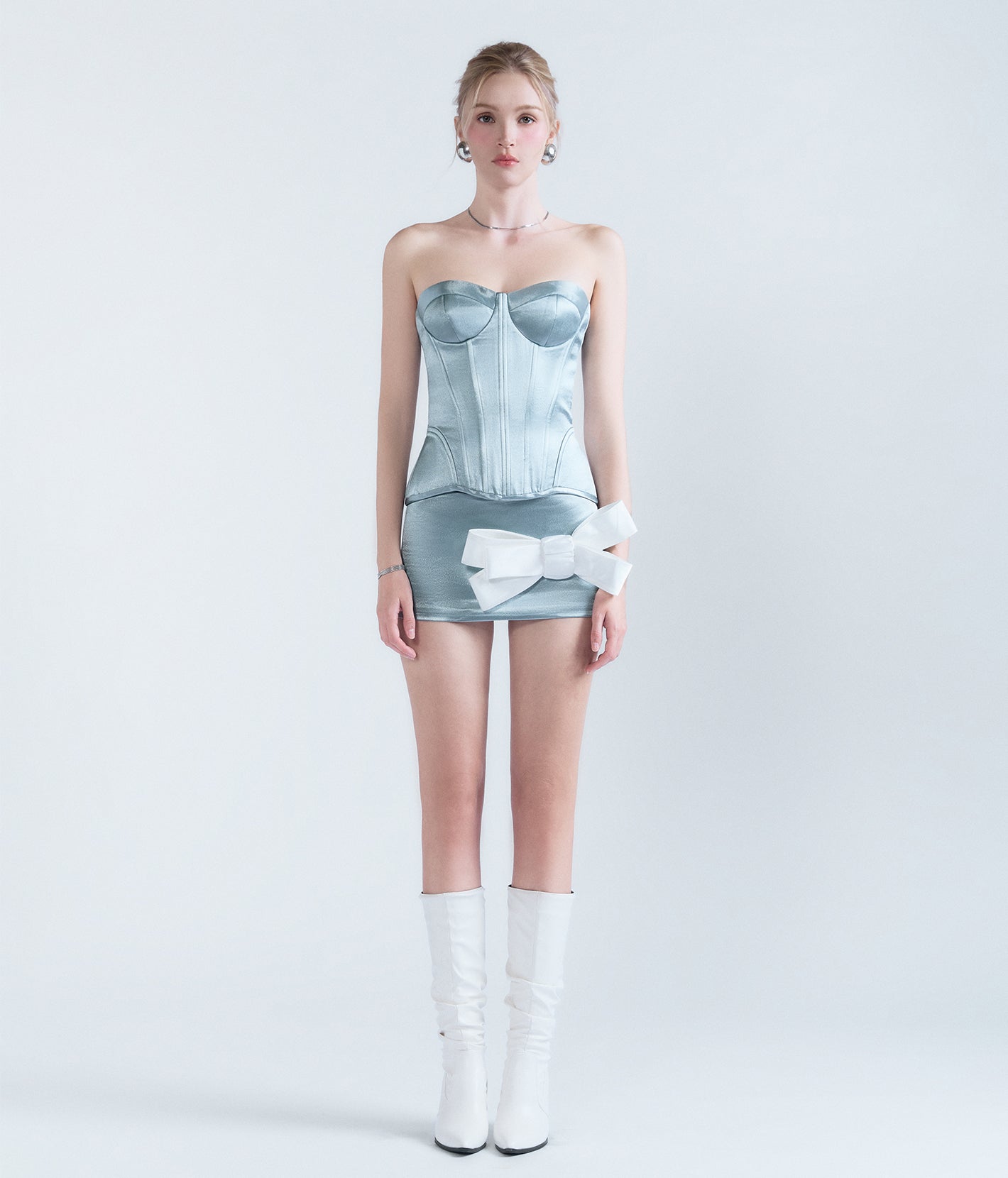 Vivienne Corset Set Ice Blue