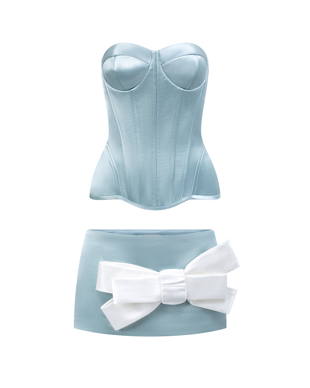 Vivienne Corset Set Ice Blue